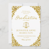 Faire-part D'Études De Droit Des Parents (Devant)