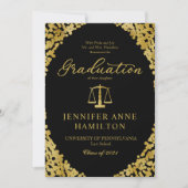 Faire-part D'Études De Droit Des Parents (Devant)