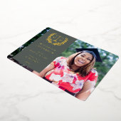 Faire-part d'études de droit vert/pétrole (Rotation)