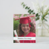 Faire-part d'études de la maternelle (Debout devant)