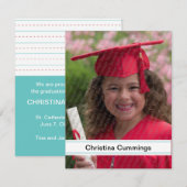 Faire-part d'études de la maternelle (Devant / Derrière)