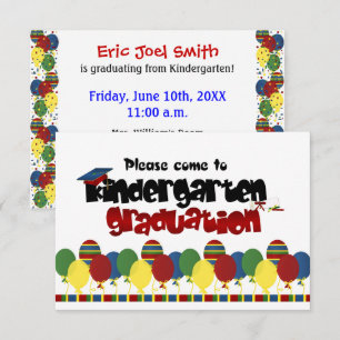 Faire-part d'études de la maternelle