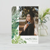 Faire-part d'études des Plantes botaniques tropica (Debout devant)