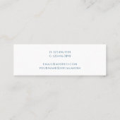 Faire-part d'études Diplômé Simple Blue (Dos)