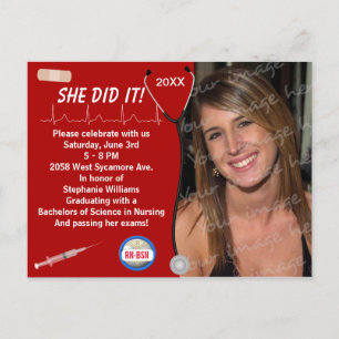 Faire-part d'études Médicales et infirmières