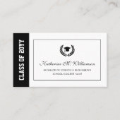 Faire-part d'études modernes - Nom de la fiche Ins (Devant)