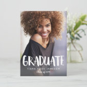 Faire-part d'études photo stylish (Debout devant)