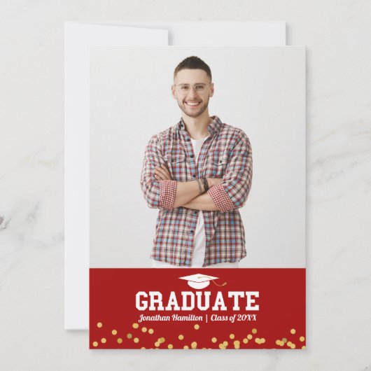 Faire-part d'études secondaires (Devant)