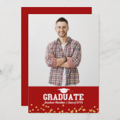 Faire-part d'études secondaires (Devant / Derrière)