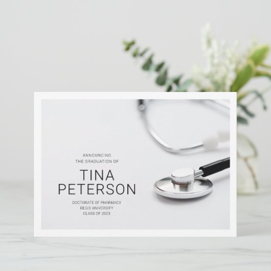 Faire-part d'études secondaires (Debout devant)