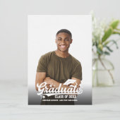 Faire-part d'études secondaires (Debout devant)