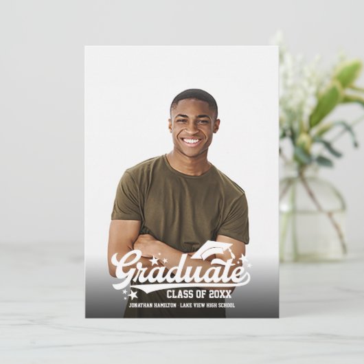 Faire-part d'études secondaires (Debout devant)