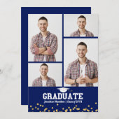 Faire-part d'études secondaires 4 Photo (Devant / Derrière)