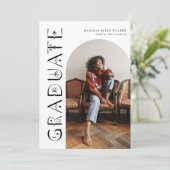 Faire-part d'études supérieures de Boho (Debout devant)