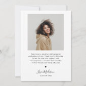 Faire-part d'études supérieures de Boho (Dos)