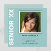 Faire-part d'études supérieures en photo (Devant / Derrière)