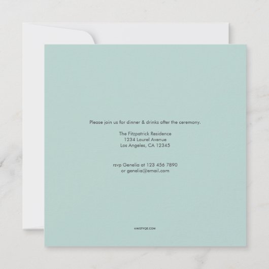 Faire-part d'études supérieures en photo (Dos)