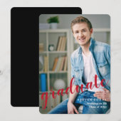 Faire-part d'études supérieures en photo (Devant / Derrière)