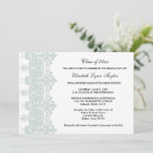 Faire-part d'études turquoise Blue School (Debout devant)