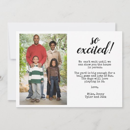 Faire-part Deux photos que nous avons déplacé Script Changeme (Dos)