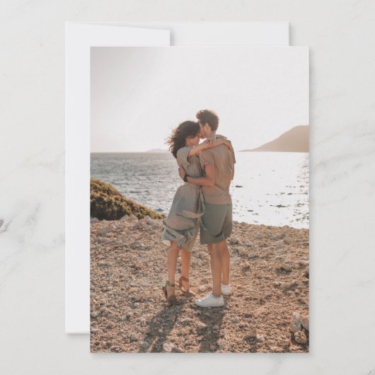 Faire-part Deux Poissons De Moins Dans La Mer | Fiançailles p (Dos)