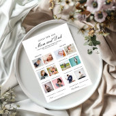 Faire-part Devinez leur âge Maman et papa jeu de baby shower 