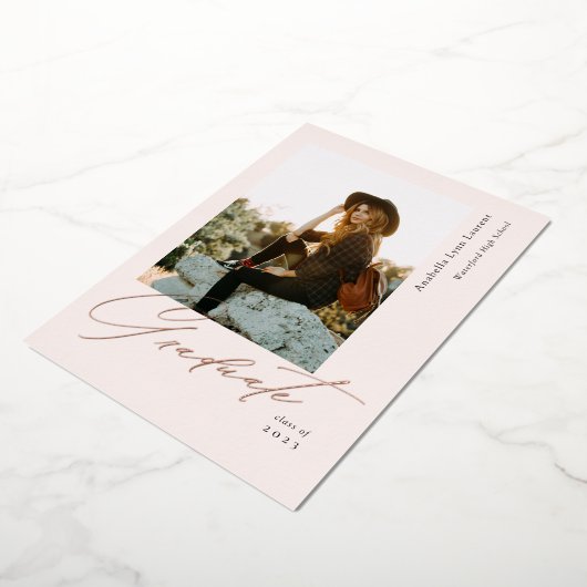 Faire-part d'huile photo de script d'études supéri (Rotation)