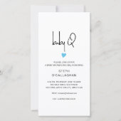 Faire-part Digital Baby boy BBQ Shower Cellphone Vite (Devant)