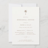 Faire-part Dîner de la répétition de mariage de la plage OASI (Devant)