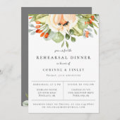 Faire-part Dîner de répétition botanique (Devant / Derrière)