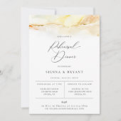 Faire-part Dîner de répétition de l'aquarelle du désert de Bo (Devant)