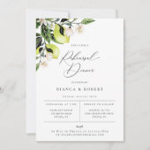 Faire-part Dîner de répétition des citrons botaniques Invitat (Devant)