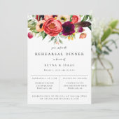 Faire-part Dîner de répétition des fleurs de Bohême (Debout devant)