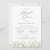 Faire-part Dîner De Répétition Pampas Plage (Devant)