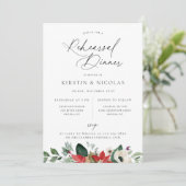 Faire-part Dîner de répétition végétale d'hiver (Debout devant)