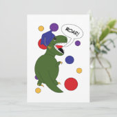Faire-part Dinosaur Graduation Funny Personnaliser la photo (Debout devant)