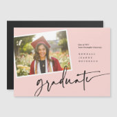 Faire-part d'instantané des diplômés de la photo m (Devant / Derrière)