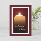 Faire-part d'invitation à la bougie du service com (Debout devant)