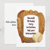 Faire-part d'invitation à la fête d'anniversaire d (Devant / Derrière)