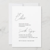 Faire-part d'invitation à la fin de l'année (Dos)