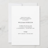 Faire-part d'invitation à la graduation en pharmac (Dos)