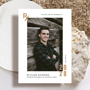 Faire-part d'invitation à la graduation en pharmac