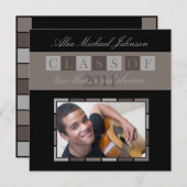 Faire-part d'invitation à la remise des diplômes ( (Devant / Derrière)