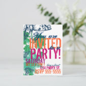 Faire-part d'invitation à l'anniversaire des papil (Debout devant)