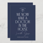 Faire-part d'invitation à l'obtention d'un diplôme (Devant / Derrière)