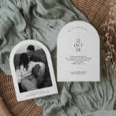 Faire-part d'invitation Arch Save the Date avec ph