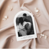 Faire-part d'invitation Arch Save the Date avec ph