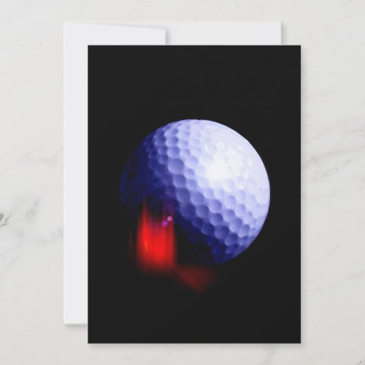 Faire-part d'invitation au golf (Devant)