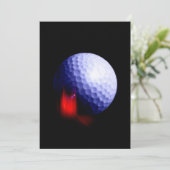 Faire-part d'invitation au golf (Debout devant)