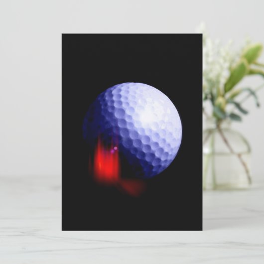 Faire-part d'invitation au golf (Debout devant)